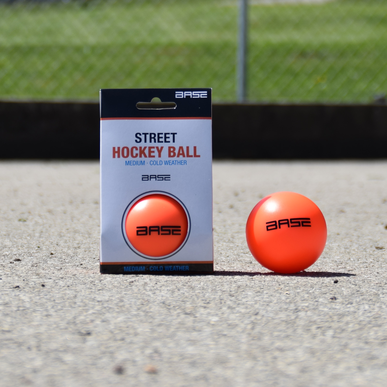 RH Ball Base Streethockey Medium orange-Paper Box