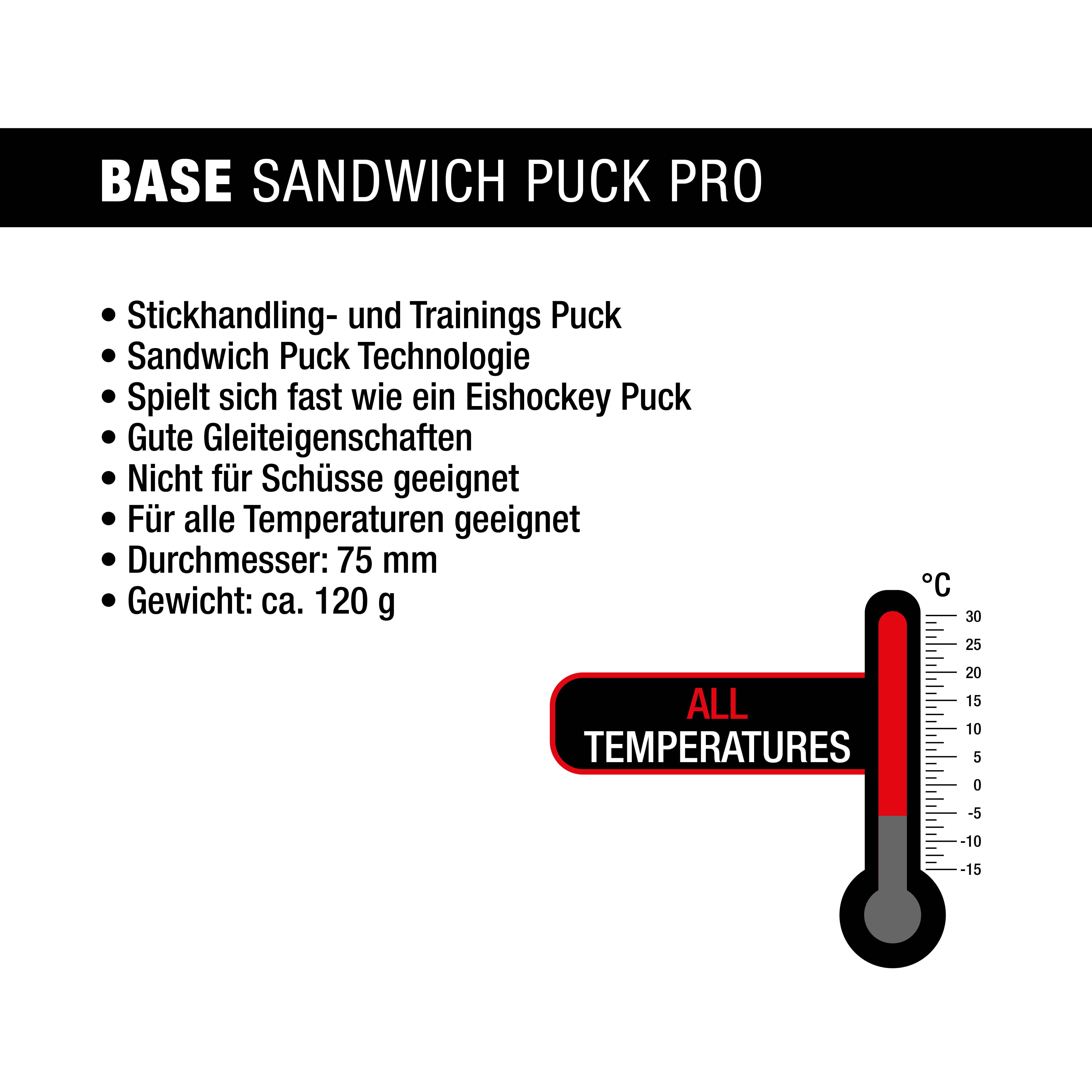 RH Puck Base Sandwich Puck Pro rot