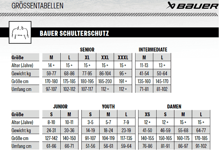 Schulterschutz Bauer X JR 